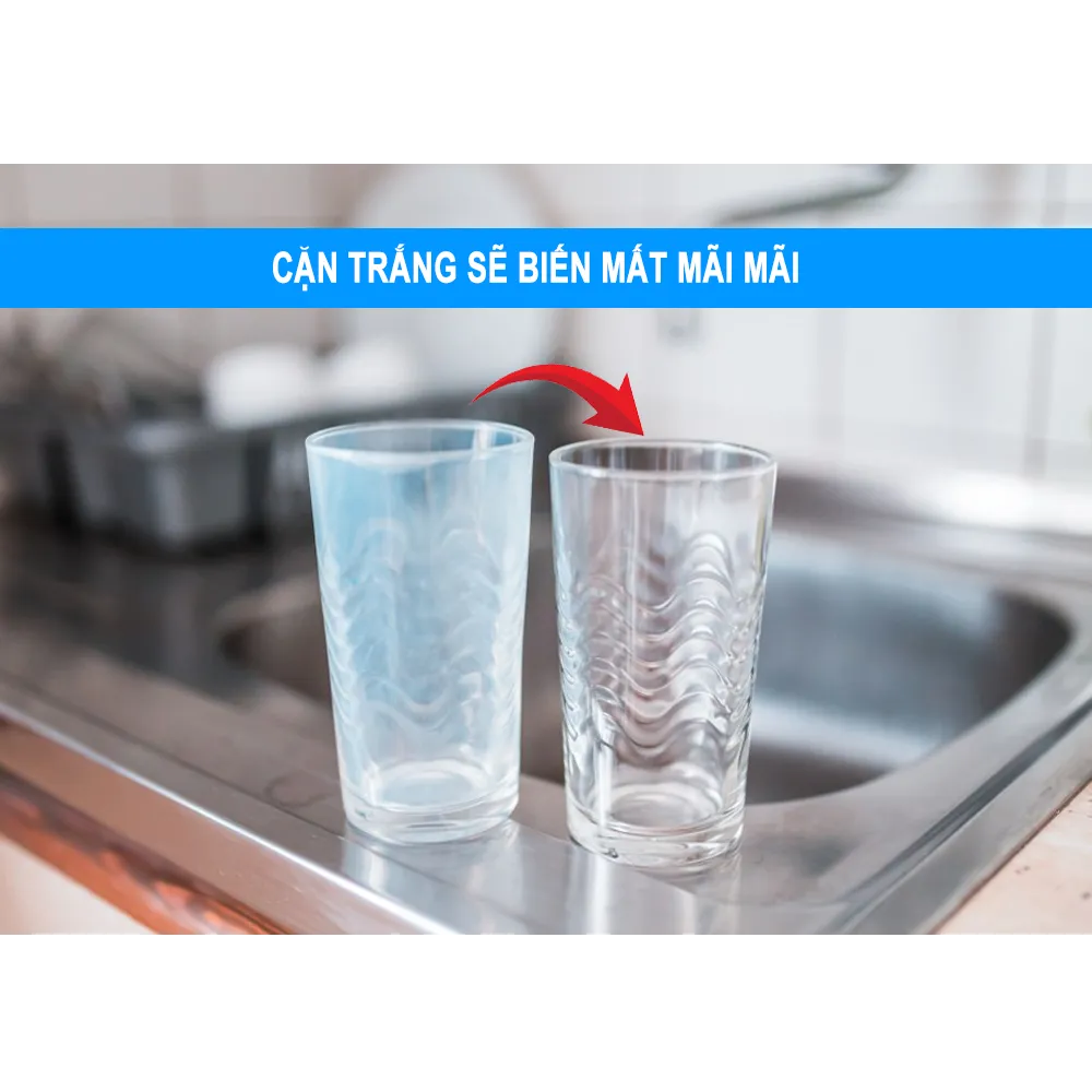 nước cứng làm đóng cặn canxi, cách làm nó biến