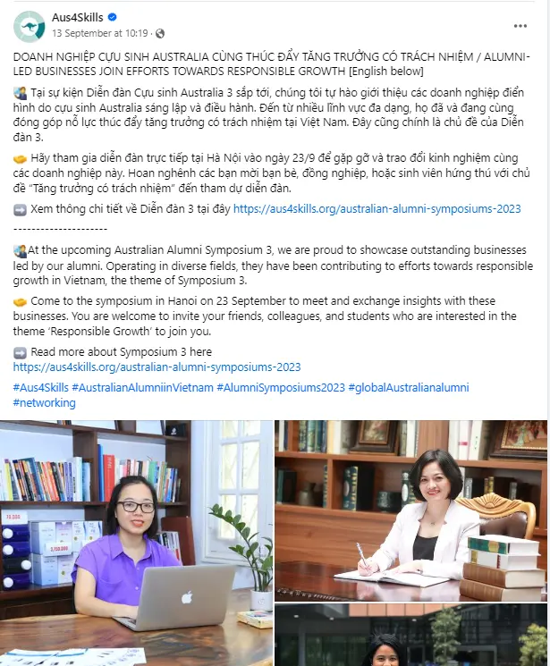 Bài đăng cựu sinh AAS Hoa cao là ai